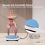 Social Hike Vibration Plate Machine Full Body Vibrating Exercise Platform Blue