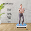 Social Hike Vibration Plate Machine Full Body Vibrating Exercise Platform Blue