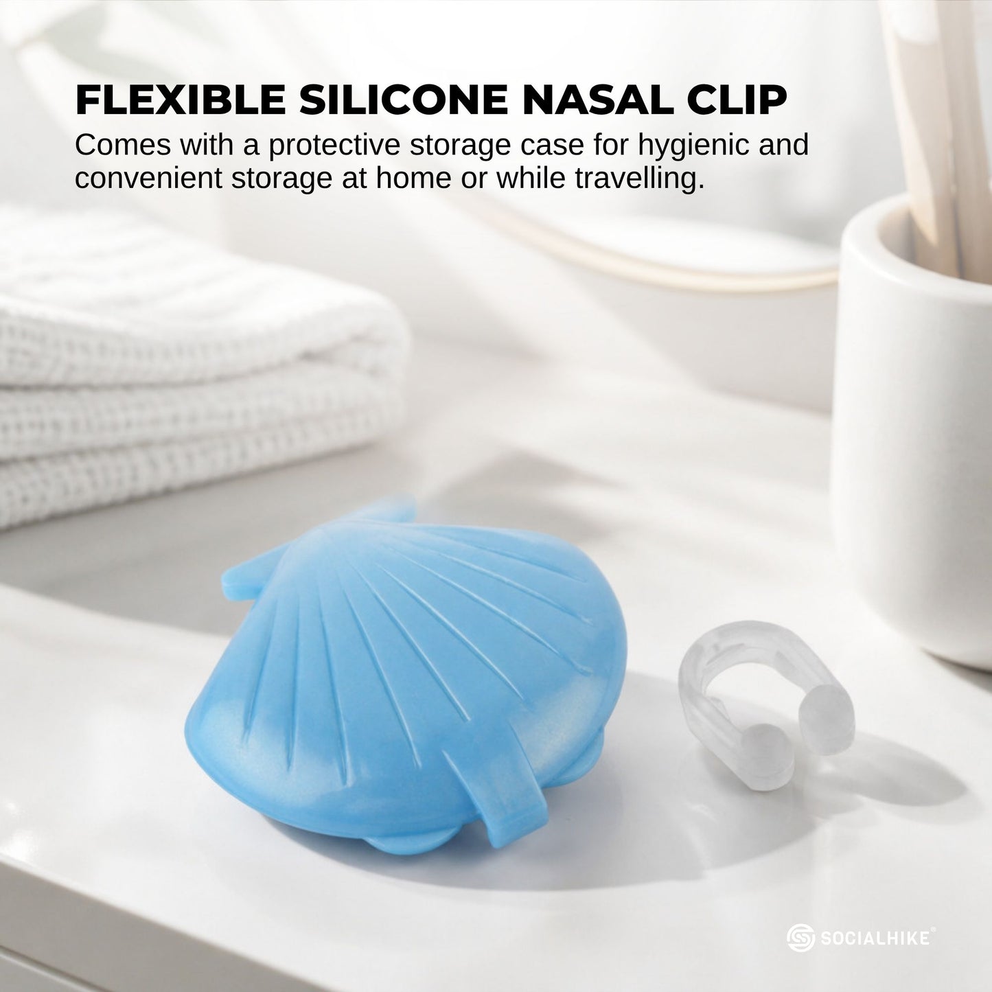 Social Hike 5x Anti Snoring Aid Nose Clip - Sleeping + Breathing Device