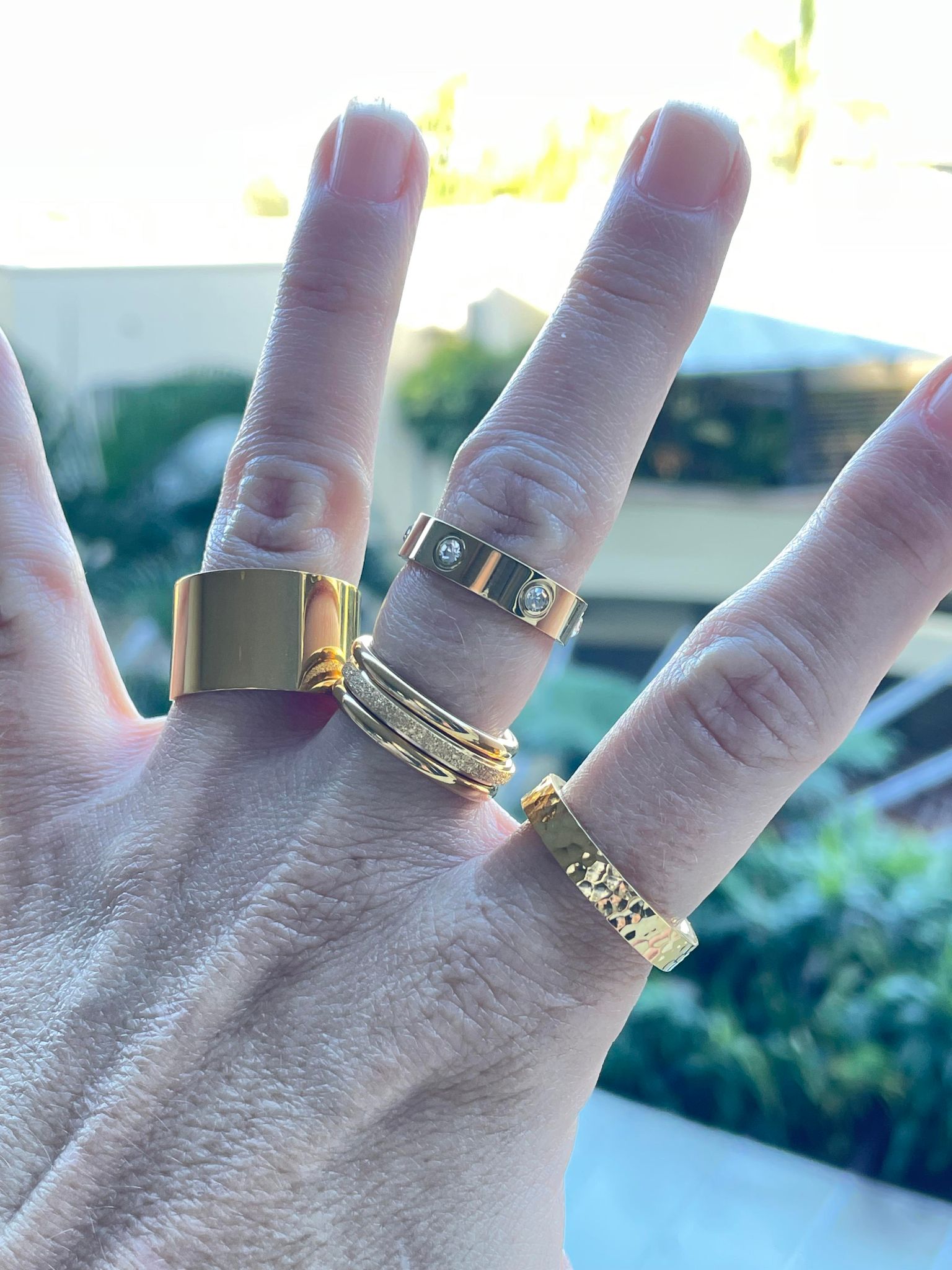 Solid gold with bling ring - size 8 – Tarnish Proof Jewellery