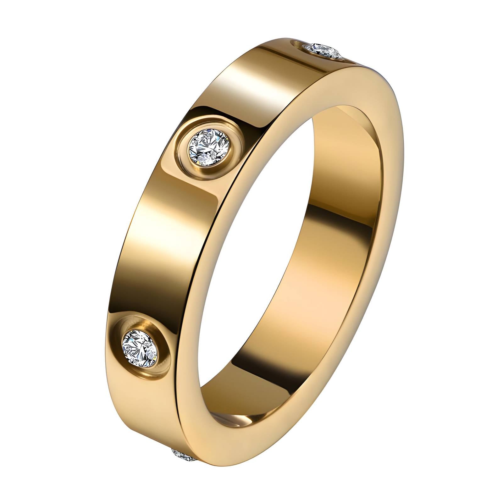 Solid gold with bling ring - size 8 – Tarnish Proof Jewellery