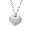 Solid heart silver necklace – Tarnish Proof Jewellery