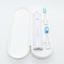 Sonic Electric Toothbrush White USB Wireless Charging Smart 5 Modes 2 Heads Case