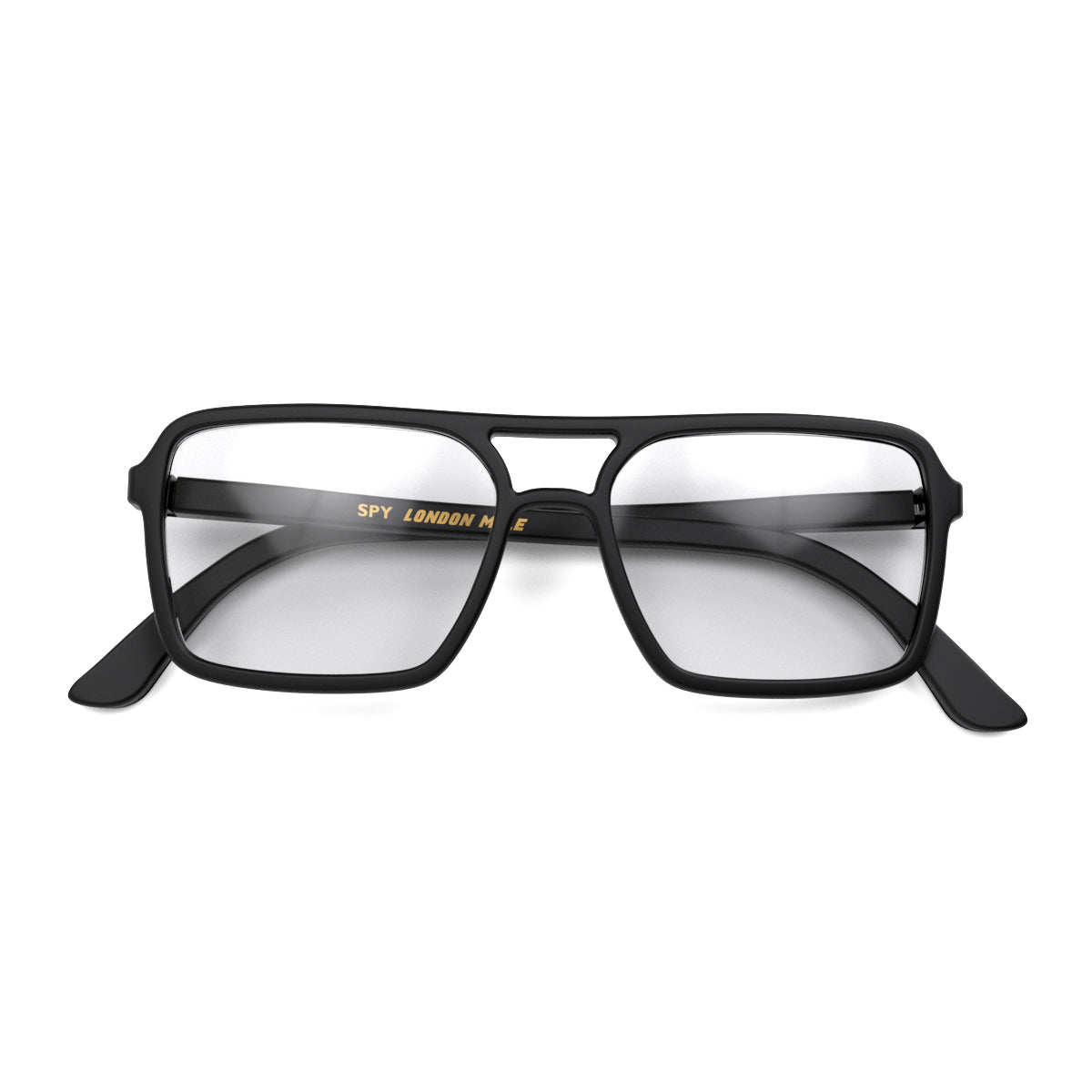 London Mole Spy Blue Blocker Glasses Matte Black