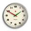 Newgate Superstore Wall Clock Alpha Dial Galvanised