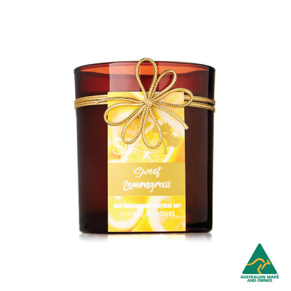 Sweet Lemongrass - Amber Natural Soy Candle