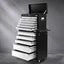 Giantz 15 Drawers Tool Chest Trolley Toolbox 2-in-1 Storage Black& Grey