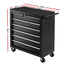 Giantz Tool Box Trolley Chest Cabinet 6 Drawers Cart Garage Toolbox Set Black