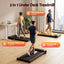 Everfit 2 in 1 Walking Pad Treadmill Dual-Sided Under Desk Treadmills with Foot Massage for Home Gym with App Control Black