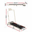 Everfit 3 in 1 Walking Pad Treadmill 12% Incline Foldable Under Desk Treadmills 40cm Belt Beige
