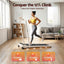 Everfit 3 in 1 Walking Pad Treadmill 12% Incline Foldable Under Desk Treadmills 40cm Belt Beige