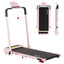 Everfit 3 in 1 Treadmill Electric Walking Pad with Incline Foldable for Home Gym Pink