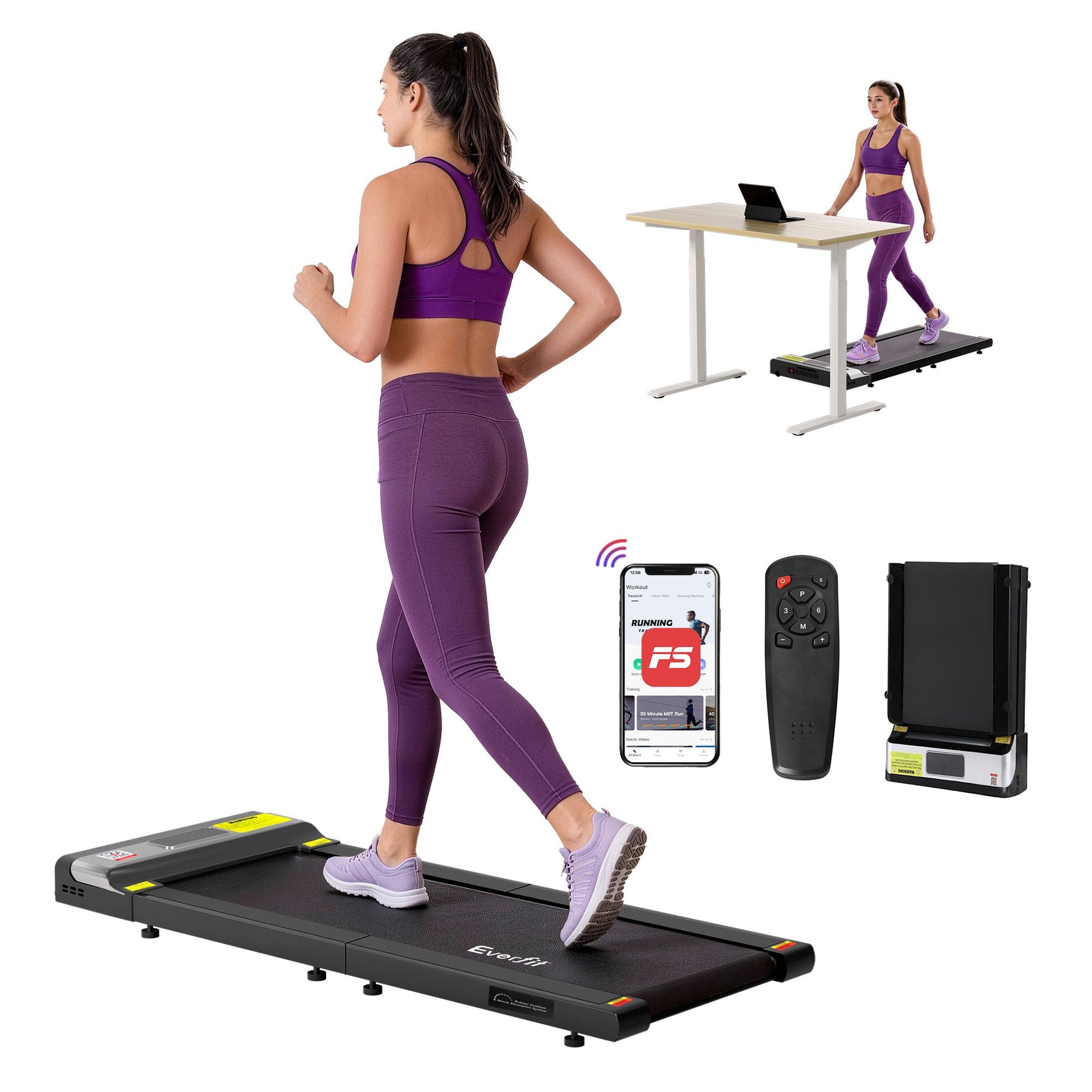 Everfit Treadmill Electric Walking Pad Under Desk Home Gym Fitness Foldable Belt Everfit Treadmill Electric Walking Pad Under Desk Home Gym Fitness Foldable Belt