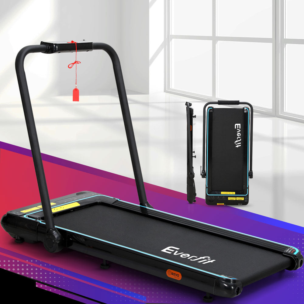 Everfit Treadmill Electric Walking Pad Under Desk Home Gym Fitness 420mm Remote Everfit Treadmill Electric Walking Pad Under Desk Home Gym Fitness 420mm Remote