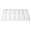 Giselle Bedding 1500GSM Bamboo Pillowtop Mattress Topper 10cm Thick Pad for Back Pain Relief, High Loft Cooling Underlay for Dorm & Guest Bed, 45cm Deep Pocket King