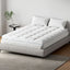 Giselle Bedding 1500GSM Bamboo Pillowtop Mattress Topper 10cm Thick Pad for Back Pain Relief, High Loft Cooling Underlay for Dorm & Guest Bed, 45cm Deep Pocket Queen
