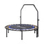 Everfit 48inch Round Fitness Trampoline Rebounder Adjustable Handrail Blue