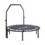 Everfit 48inch Round Fitness Trampoline Rebounder Adjustable Handrail Blue