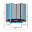 Everfit Trampoline 6FT Kids Trampolines Safety Net Pad Round Blue