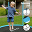 Everfit Trampoline 6FT Kids Trampolines Safety Net Pad Round Blue