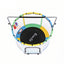 Everfit 55inch Trampoline Kids Rebounder with Basketball Set Sandbag Boxing Game