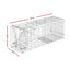 Humane Animal Trap Cage 94 x 34 x 36cm  - Silver