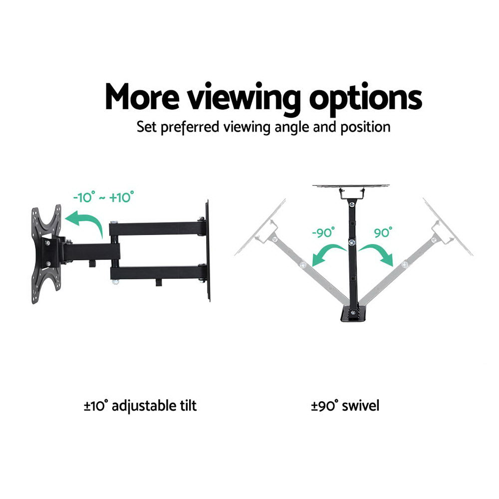 Artiss TV Wall Mount Bracket Tilt Swivel Full Motion 32 37 42 Inch Plasma Screen LCD