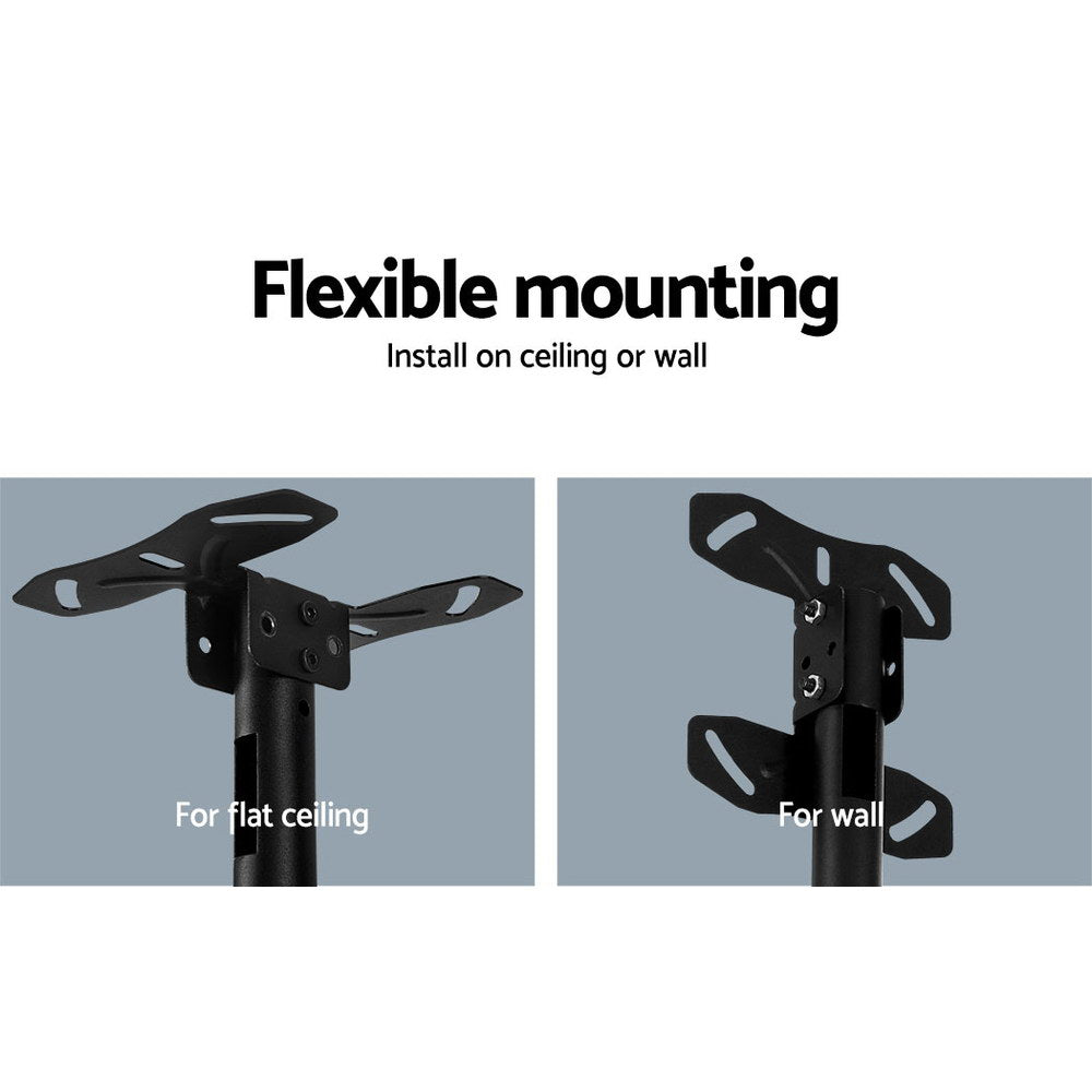 Artiss TV Wall Ceiling Mount Bracket Full Motion Tilt Swivel 32 42 50 55 60 65 70 75 inch