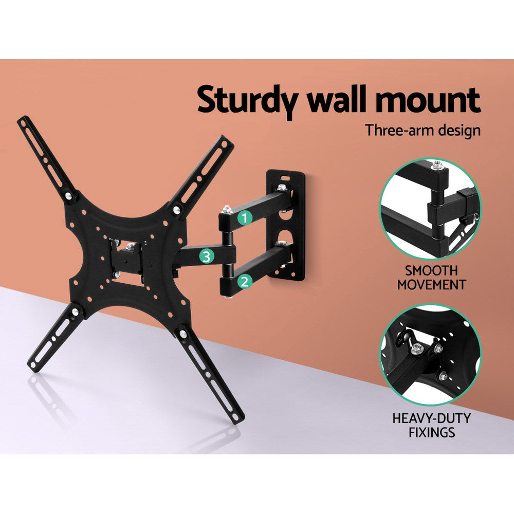 Artiss TV Wall Mount Monitor Bracket Swivel Tilt 24 32 37 40 42 47 50 Inch LED LCD