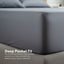 Tatibah Queen Bamboo Viscose Bed Sheet Set Deep 400 Thread Count - Charcoal