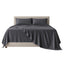 Tatibah Queen Bamboo Viscose Bed Sheet Set Deep 400 Thread Count - Charcoal