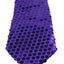 Teen Boys Kids Purple Sequin Elastic Neck Tie