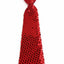 Teen Boys Kids Red Sequin Elastic Neck Tie