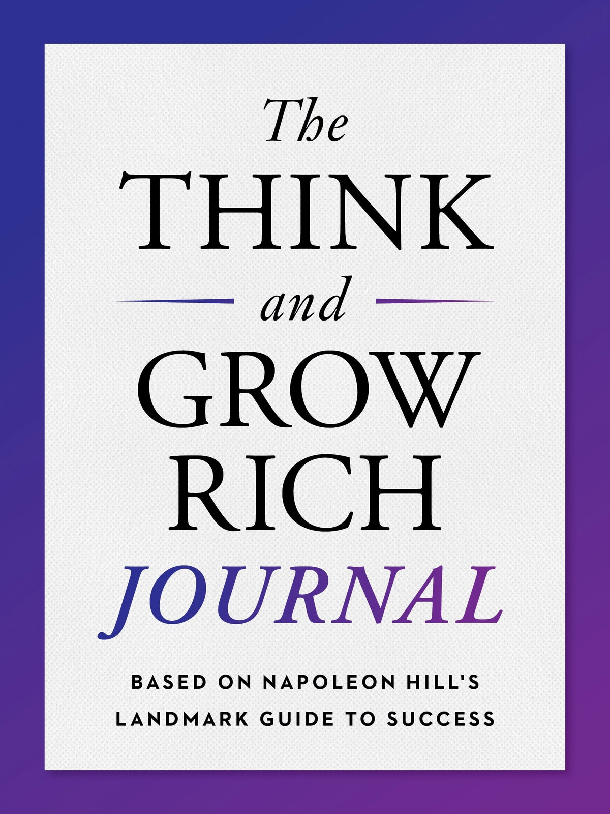 Think and Grow Rich Journal