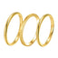 Three is better than one gold rings - size 7 – Tarnish Proof Jewellery