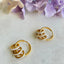 Three rings of bling gold earrings – Tarnish Proof Jewellery