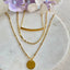 Three tiers of gold necklace – Tarnish Proof Jewellery