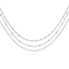 Three tiers of silver necklace – Tarnish Proof Jewellery