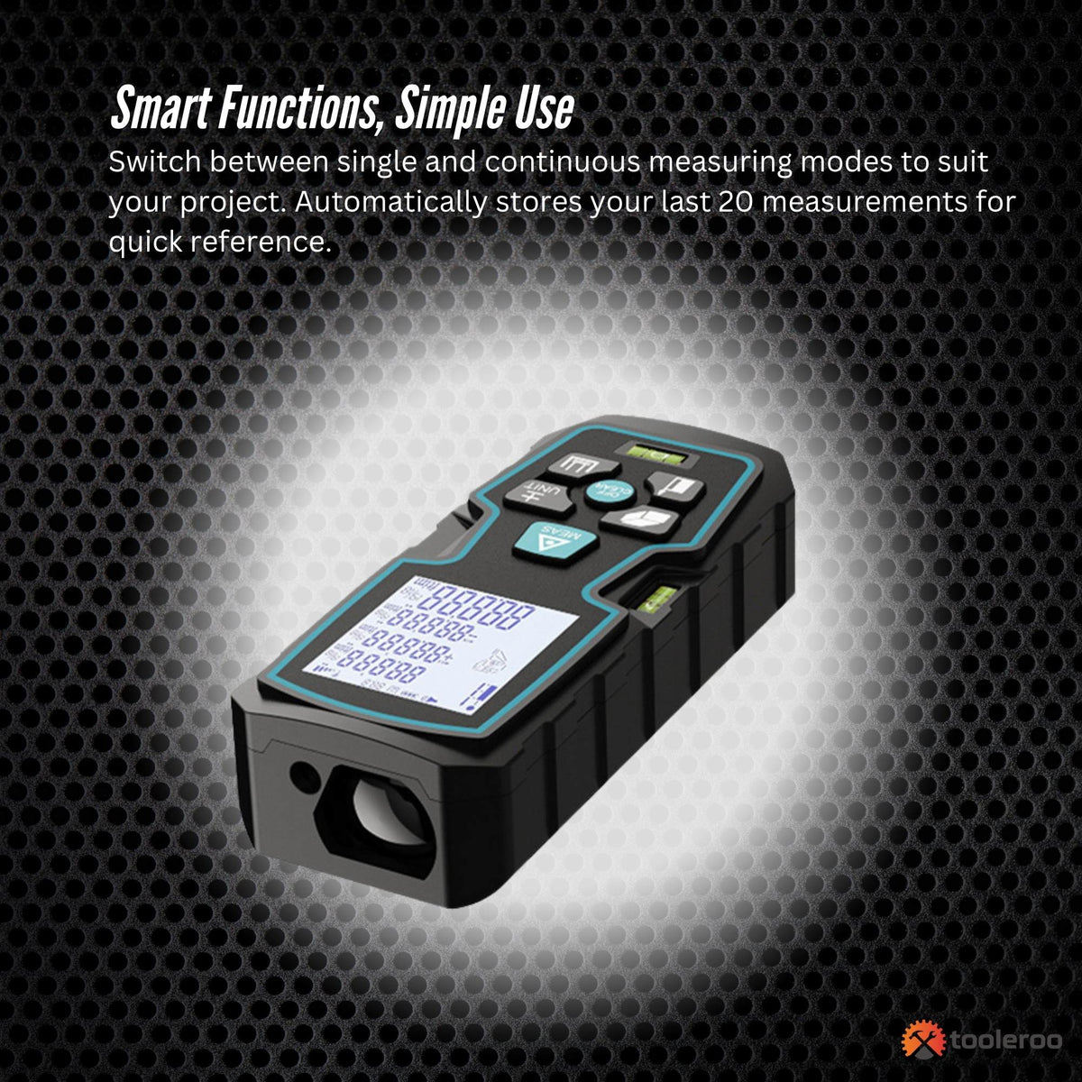 Tooleroo 100m Laser Distance Measurer Digital Area Volume Meter LCD Tool