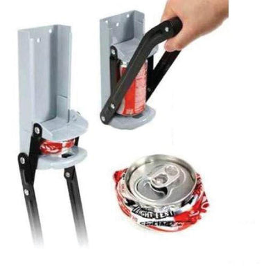 Tooleroo 1x Can Crusher 16oz Aluminium Beer Smasher Wall Mounted Opener