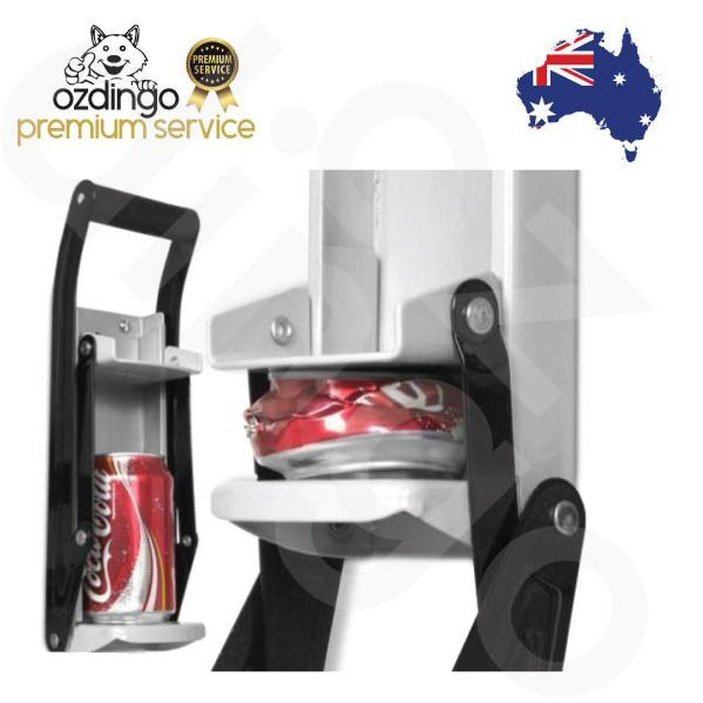 Tooleroo 2x Can Crusher 16oz Aluminium Beer Smasher Wall Mounted Opener