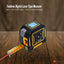 Tooleroo 40m Digital Laser Tape Measure + 5m Steel Tape – 3-in-1 Cross Marking