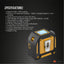 Tooleroo 40m Digital Laser Tape Measure 5m Steel Tape 3-in-1 Measuring Tool