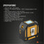 Tooleroo 60m Digital Laser Tape Measure + 5m Steel Tape – 3-in-1 Cross Marking