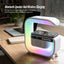Tooleroo Bluetooth Speaker Wireless Charging Alarm Clock RGB LED Light