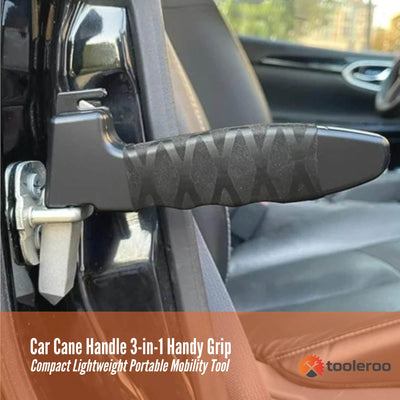 Tooleroo Car Cane Handle 3-in-1 Handy Grip - Lightweight Mobility Tool