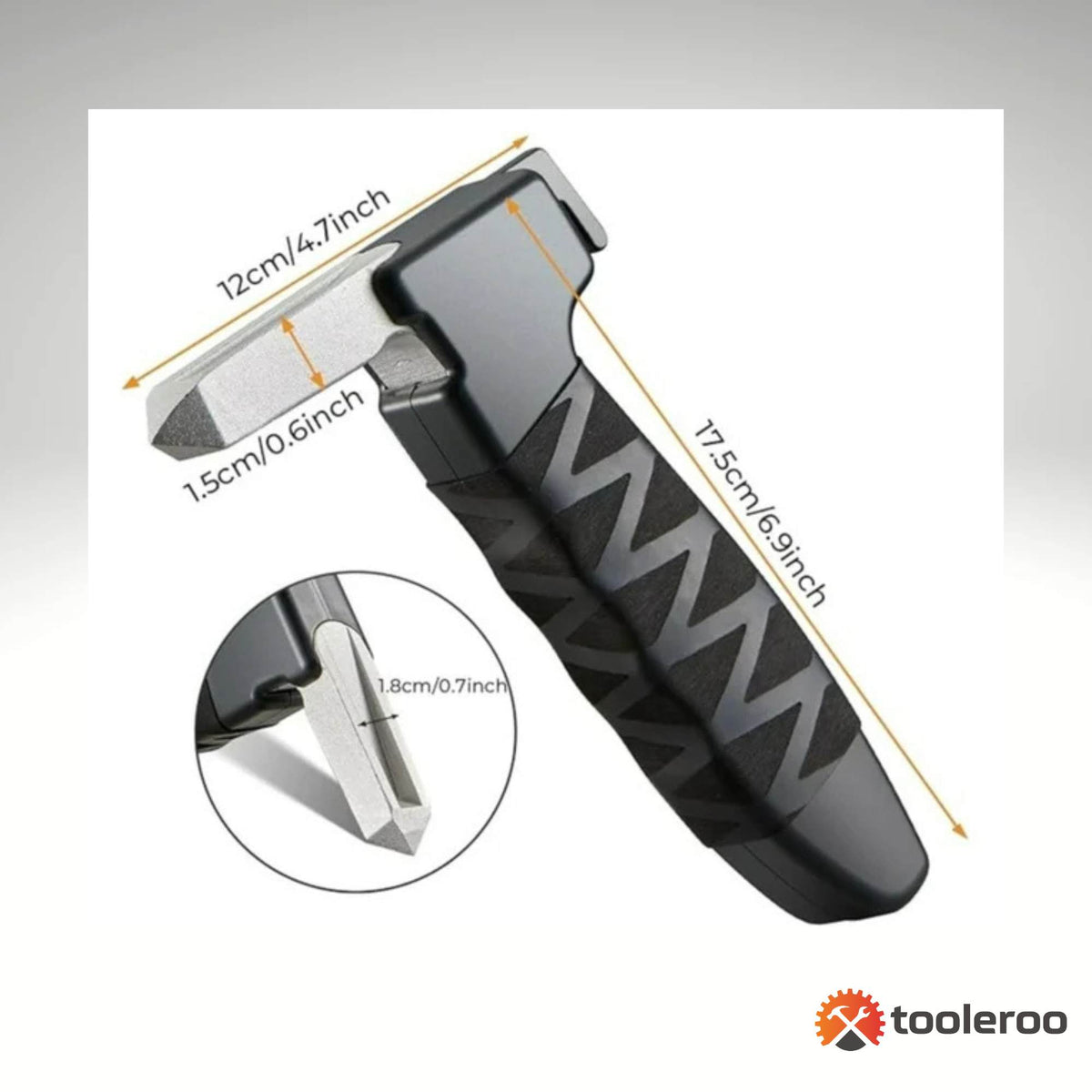 Tooleroo Car Cane Handle 3-in-1 Handy Grip - Lightweight Mobility Tool