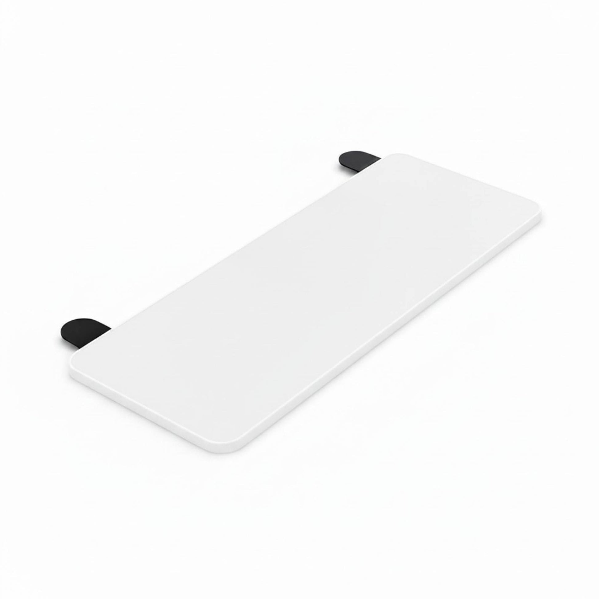 Tooleroo Folding Tray Desk Extender - Clamp-On Table Extension Shelf White