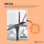 Tooleroo Laptop Stand Tripod - Adjustable Projector Holder With Phone Mount