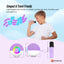 Tooleroo Mini Karaoke Machine 2 Wireless Mics Bluetooth Speaker Purple